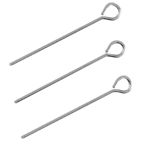 DQ Metall Kettelstift 25mm Antik silber (Nickelfrei)