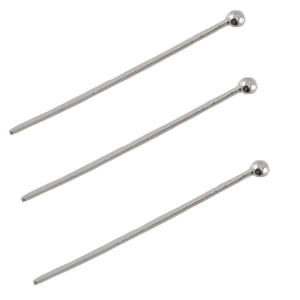 DQ Metall Nietstift 25mm mit Kugel Antik silber (Nickelfrei)