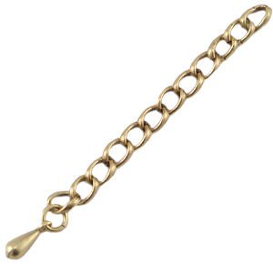 DQ Metall Verl&auml;ngerungskette Antik bronze (Nickelfrei)