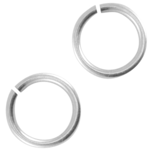 DQ Metall Bindering 5mm Antik silber (Nickelfrei)