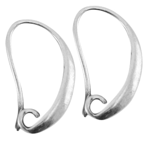 DQ Metall Ohrringe Antik silber (nickelfrei)
