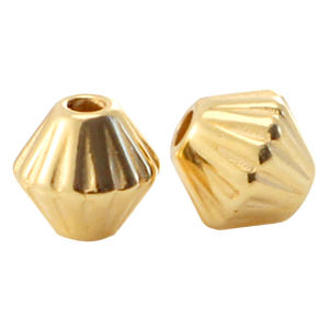 DQ Metall Perlen Kegel Gold (Nickelfrei)