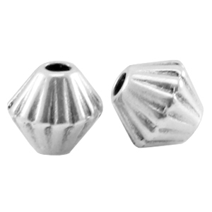 DQ Metall Perlen Kegel Antik silber (Nickelfrei)