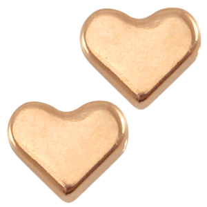 DQ Metall Perlen Herz Rosegold (Nickelfrei)