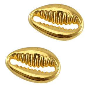 DQ Metall Zwischenst&uuml;ck Muscheln Gold (Nickelfrei)
