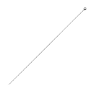 DQ Metall Nietstift mit Kugel 50mm Antik silber (Nickelfrei)