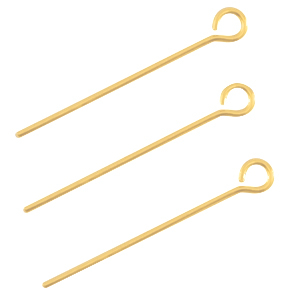 DQ Metall Kettelstift 50mm Gold (Nickelfrei)