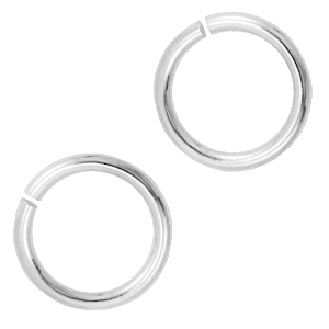 Metall Zubeh&ouml;r DQ Bindering 12mm Antik silber (Nickelfrei)