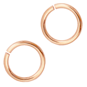 Metall Zubeh&ouml;r DQ Bindering 10.5mm Rosegold (Nickelfrei)