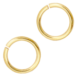 Metall Zubeh&ouml;r DQ Bindering 9mm Gold (Nickelfrei)