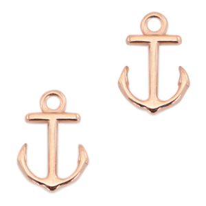 Metall Anh&auml;nger DQ Anker Rosegold (Nickelfrei)