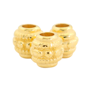 Metall Perlen DQ deco 6mm Gold (Nickelfrei)