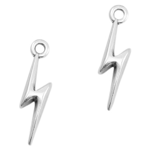 Metall Anh&auml;nger DQ Lightning Antik silber (Nickelfrei)
