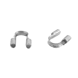 Metall Zubeh&ouml;r DQ wire guardian / Drahtschutz 5mm (&Oslash;0.56mm) Antik silber (Nickelfrei)