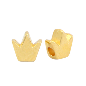 Metall Perlen DQ Krone Gold (Nickelfrei)