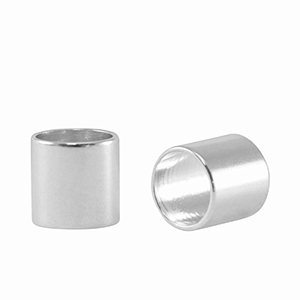 Metall Perlen DQ Tube &Oslash;5mm Antik Silber (Nickelfrei)