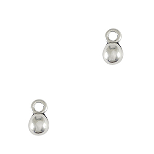 Metall Anh&auml;nger DQ Ball Antik silber (Nickelfrei)