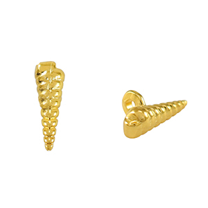 Metall Anh&auml;nger DQ Muschel Gold (Nickelfrei)