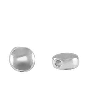 Metall Perlen DQ 6mm Antik silber (Nickelfrei)