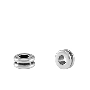 Metall Perlen DQ Tubes Antik silber (Nickelfrei)