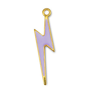 Metall Anh&auml;nger DQ Blitz Lilac-Gold (Nickelfrei)