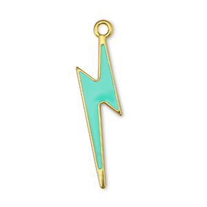 Metall Anh&auml;nger DQ Blitz Veraman Blue-Gold (Nickelfrei)