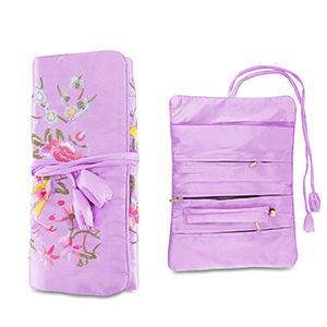 Schmuckreiseetui mit Blumen Lilac purple