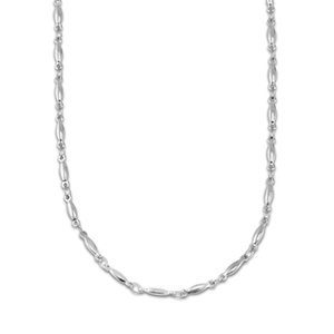 Ketten aus Stainless Steel - Rostfreiem Stahl Oval Silver