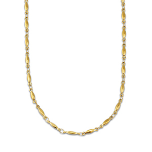 Ketten aus Stainless Steel - Rostfreiem Stahl Oval Gold