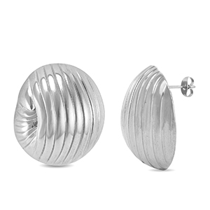 Ohrringe / Ohrstecker aus Stainless Steel - Rostfreiem Stahl Silver