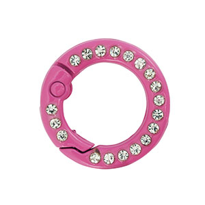 Farbiges Zubeh&ouml;r Schl&uuml;ssel Anh&auml;nger Ring Magenta pink
