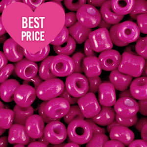 Glasperlen Rocailles 6/0 (4mm) Gypsy pink