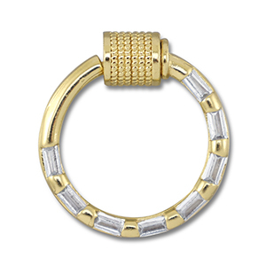 Brass TQ Metall Schloss Rund Gold