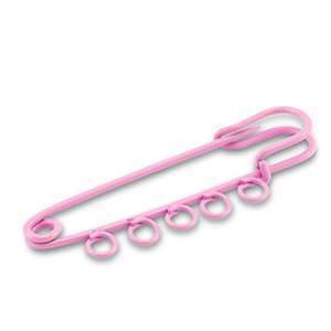 Farbiges Zubeh&ouml;r Schmuck-Sicherheitsnadel mit 5 &Ouml;sen Pink
