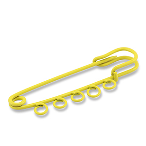 Farbiges Zubeh&ouml;r Schmuck-Sicherheitsnadel mit 5 &Ouml;sen Yellow