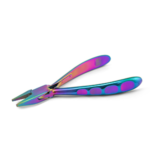 Beadsmith Chroma Seitenschneider mit Feder Rainbow Titanium