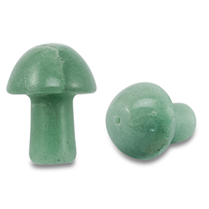 Naturstein Anh&auml;nger Aventurinquarz Fliegenpilz Green
