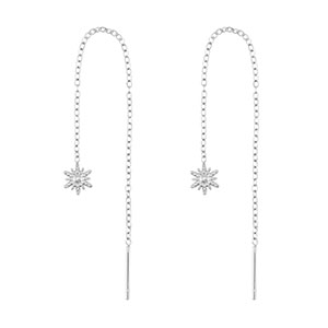 Ohrringe aus Stainless Steel - Rostfreiem Stahl Sonne Silver