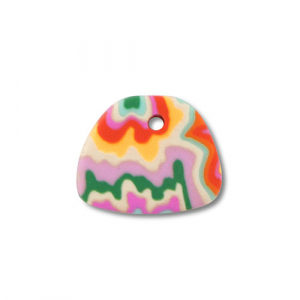 Polymer Anh&auml;nger Trapez Multicolour