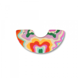 Polymer Anh&auml;nger Bogen Multicolour