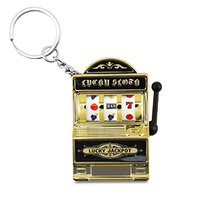 Statement-Anh&auml;nger Spielautomat Gold-black