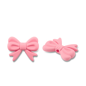 Acryl Perlen Schleife Salmon pink