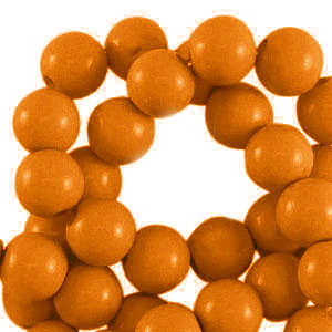 4 mm Acrylperlen shiny Copper brown