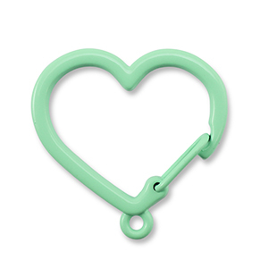 Farbiges Zubeh&ouml;r Schl&uuml;ssel Anh&auml;nger Herz mit &Ouml;se Mint green