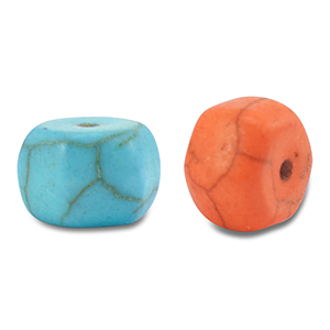 Perlen Keramik Hexagon Multicolour