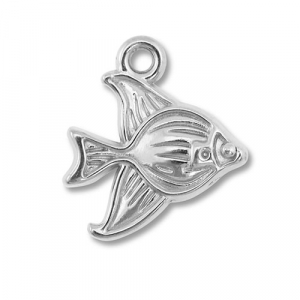 Stainless Steel - Rostfrei Stahl Anh&auml;nger Fisch Silver