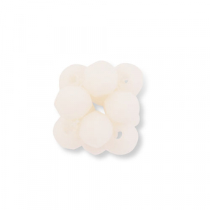 Top Facett Perlen Anh&auml;nger Blume Nude peach