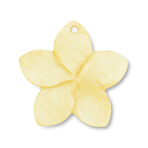 Muschel Anh&auml;nger Blume Yellow