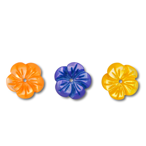 Muschel Perlen Blume Multicolour