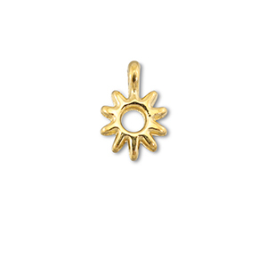 Metall Anh&auml;nger DQ Sonne Gold (Nickelfrei)